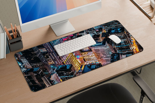 Chicago Skyscraper Night City - XXL and XXXXL Mouse Pad - PixelGears
