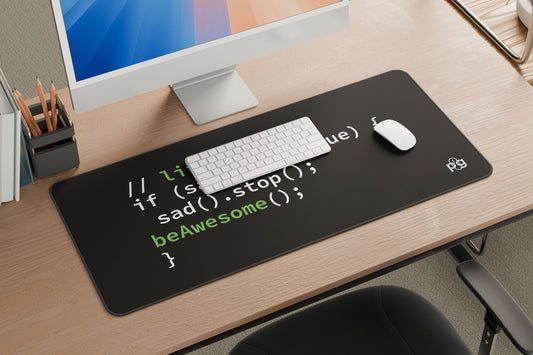 Be Awesome If Code - XXL and XXXXL Mouse Pad - PixelGears