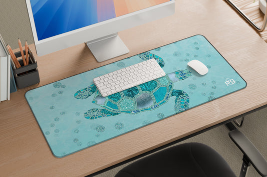 Glamour Aqua Turquoise Core XXL and XXXXL Mouse Pad - PixelGears