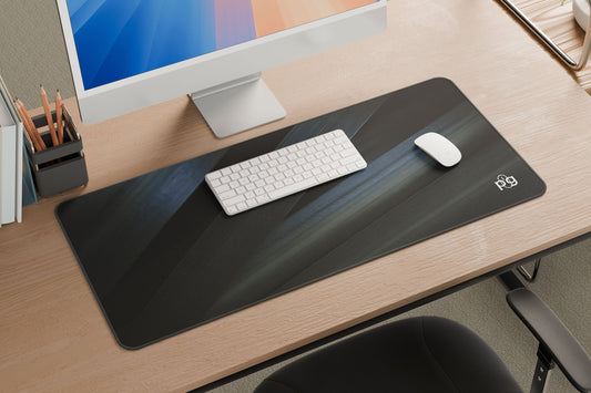 Grey Leaves Dark - XXL and XXXXL Mouse Pad - PixelGears