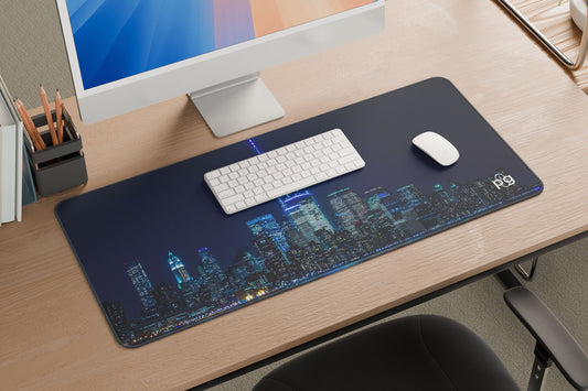 New York Cityscape Night - XXL and XXXXL Mouse Pad - PixelGears