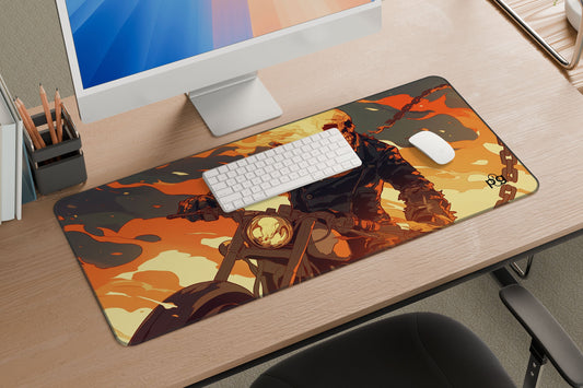 Ghost Rider Flaming - XXL and XXXXL Mouse Pad - PixelGears