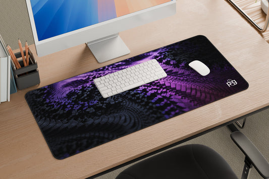 Black Purple Macro XXL and XXXXL Mouse Pad - PixelGears