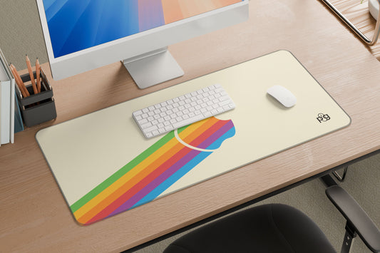 Apple Rainbow Colors Logo - XXL and XXXXL Mouse Pad - PixelGears