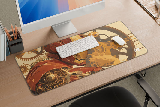 Iron Man Steampunk Suit - XXL and XXXXL Mouse Pad - PixelGears
