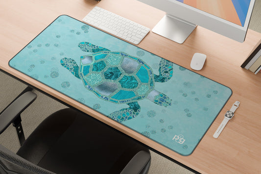 Glamour Aqua Turquoise Core XXL and XXXXL Mouse Pad - PixelGears
