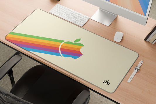 Apple Rainbow Colors Logo - XXL and XXXXL Mouse Pad - PixelGears