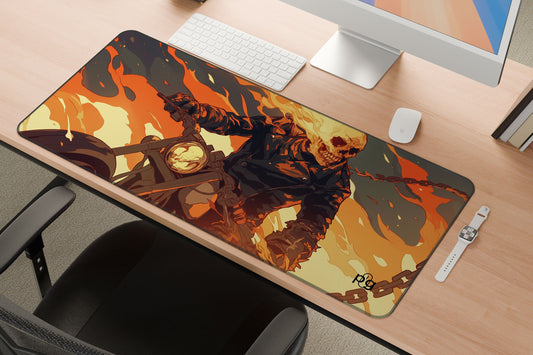 Ghost Rider Flaming - XXL and XXXXL Mouse Pad - PixelGears
