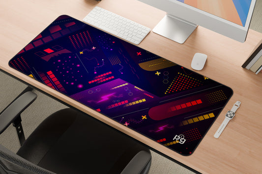 Retro Abstract XXL and XXXXL Mouse Pad - PixelGears