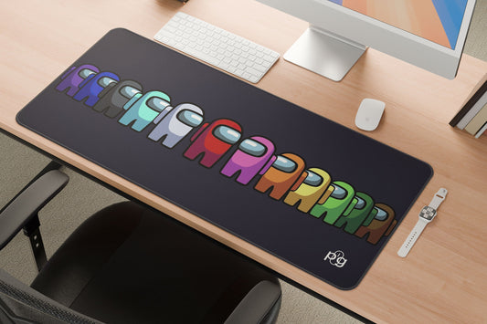 Among Us Game Dark Background - XXL and XXXXL Mouse Pad - PixelGears