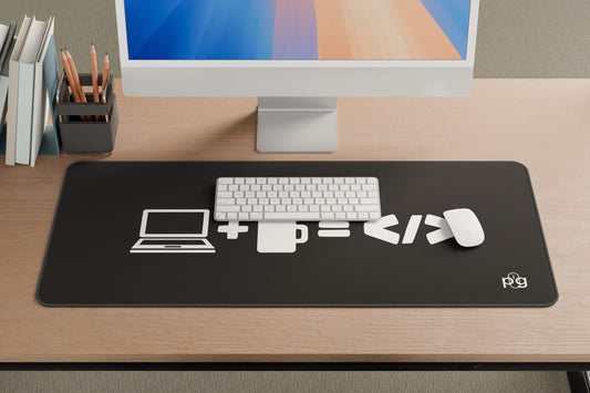 Coffee Laptop Code - XXL and XXXXL Mouse Pad - PixelGears