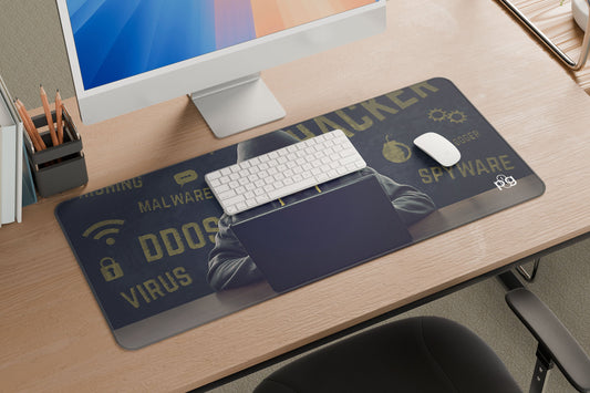 Hacker Laptop Malware Cyber Security - XXL and XXXXL Mouse Pad - PixelGears