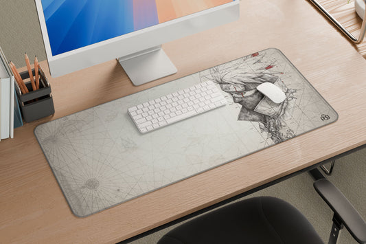 Kakashi Hatake Profile LineArt - XXL and XXXXL Mouse Pad - PixelGears