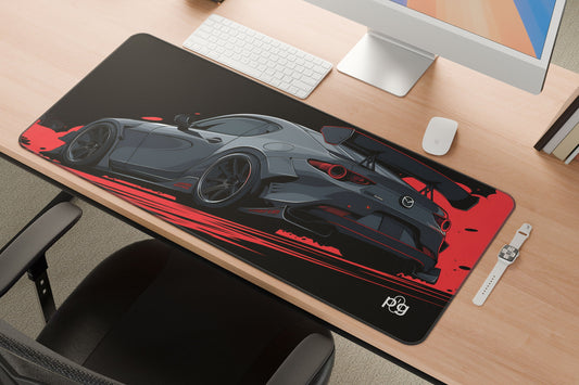 Mazda RX8 Black Car - XXL and XXXXL Mouse Pad - PixelGears