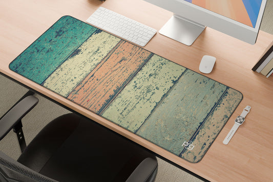 Turquoise Beach White Wash Wood - XXL and XXXXL Mouse Pad - PixelGears