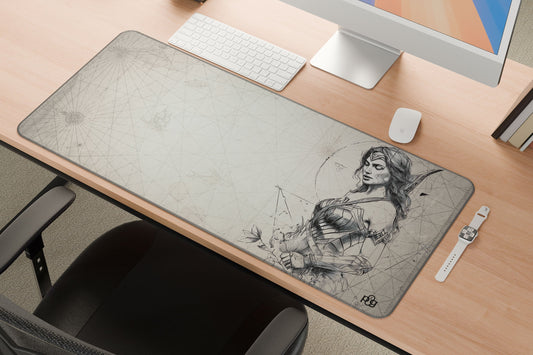 Wonder Women LineArt - XXL and XXXXL Mouse Pad - PixelGears
