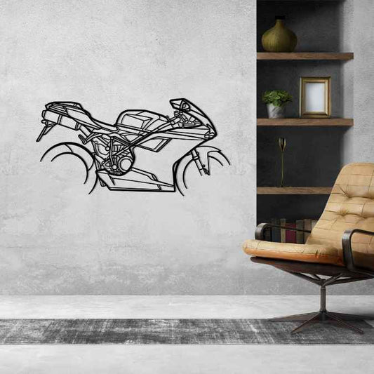 1098 2007 Metal Wall Art Bike Silhouettes | Wall Decor | Gift For Men - Pixelgears