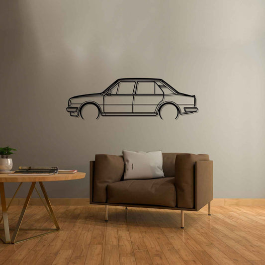 Škoda 120L 1986 Metal Wall Art Car Silhouette | Personalized Car Gift For Men - PixelGears