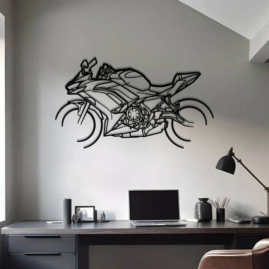2024 Kawasaki Ninja 650 Metal Bike Silhouettes | Wall Decor | Gift For Men - Pixelgears