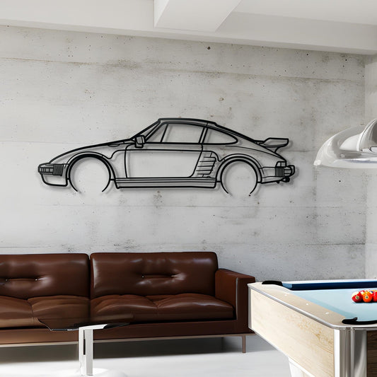 1985 911 -930- Turbo Metal Car Silhouette Wall Art | Personalized Car Gift For Men - PixelGears
