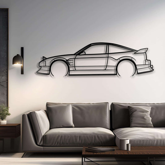 1989 240SX Metal Car Silhouette Wall Art | Personalized Car Gift For Men - PixelGears