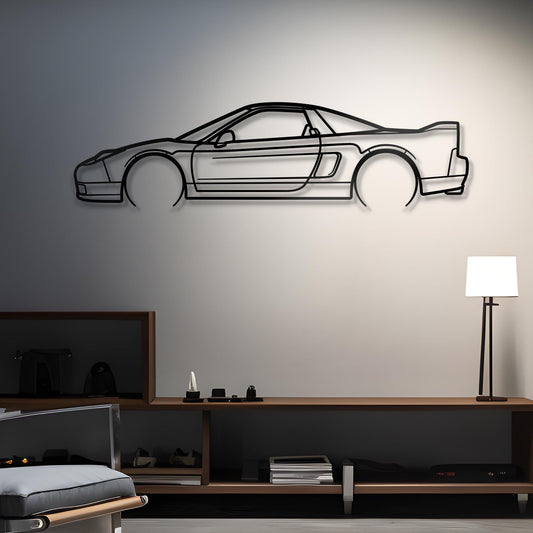 1992 NSX-R Metal Car Silhouette Wall Art | Personalized Car Gift For Men - PixelGears