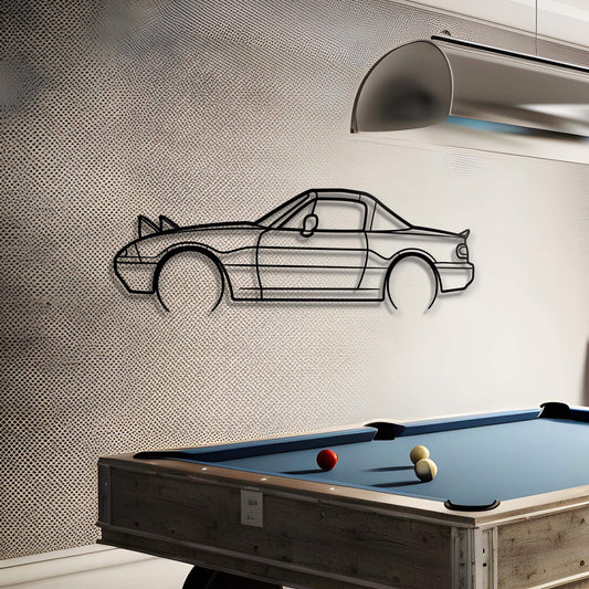 1997 Miata MX-5 NA Metal Car Silhouette Wall Art | Personalized Car Gift For Men - PixelGears