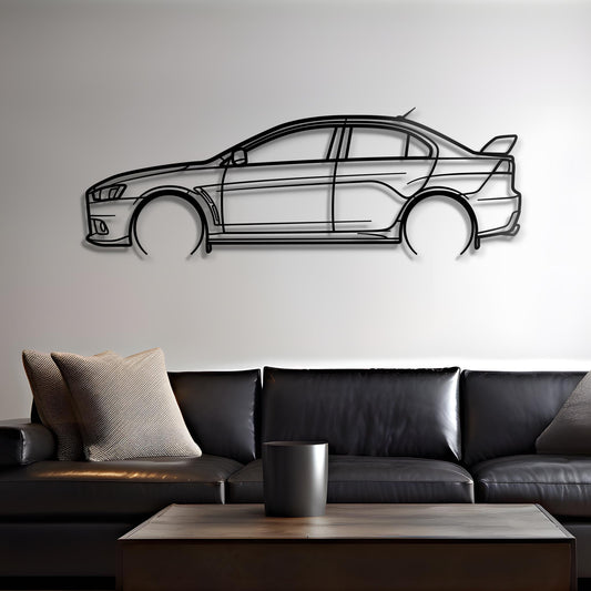 2012 Evolution X Metal Car Silhouette Wall Art | Personalized Car Gift For Men - PixelGears