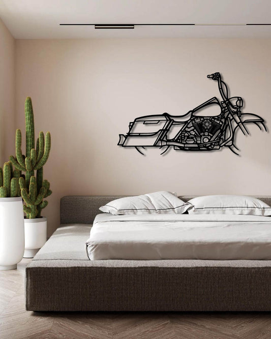 2014 Harley Davidson Road King Metal Bike Silhouettes | Wall Decor | Gift For Men - Pixelgears