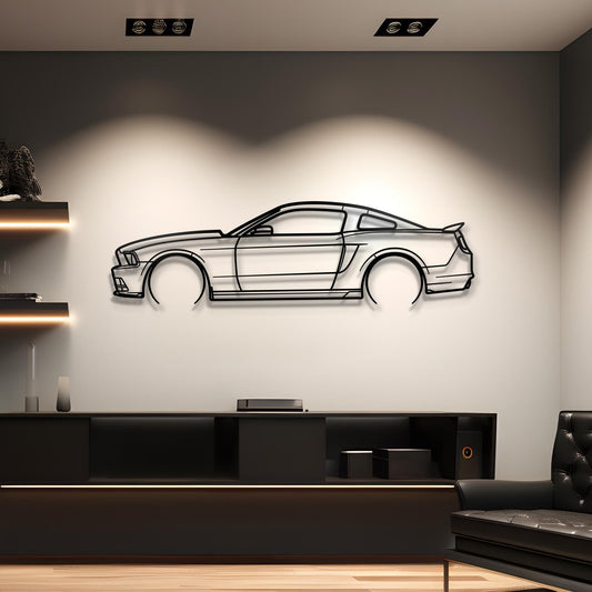 2014 Mustang GT Metal Car Silhouette Wall Art | Personalized Car Gift For Men - PixelGears