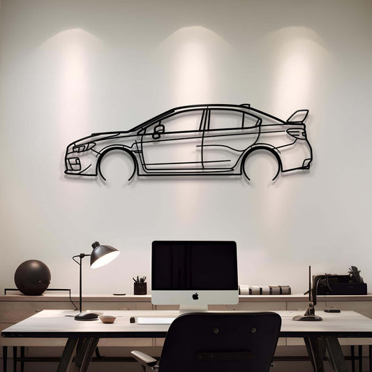 2015 Impreza WRX STI Metal Car Silhouette Wall Art | Personalized Car Gift For Men - PixelGears