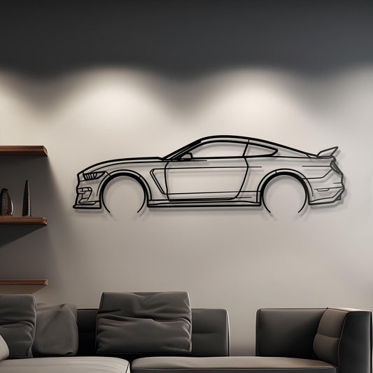 2018 Mustang GT 5-0 Metal Car Silhouette Wall Art | Personalized Car Gift For Men - PixelGears