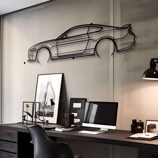 2020 Mustang GT 5-0 Metal Car Silhouette Wall Art | Personalized Car Gift For Men - PixelGears