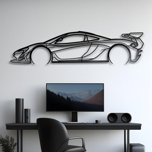 2022 P1 GTR Metal Car Silhouette Wall Art | Personalized Car Gift For Men - PixelGears