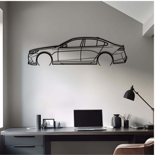 2025 M5 Metal Car Silhouette Wall Art | Personalized Car Gift For Men - PixelGears