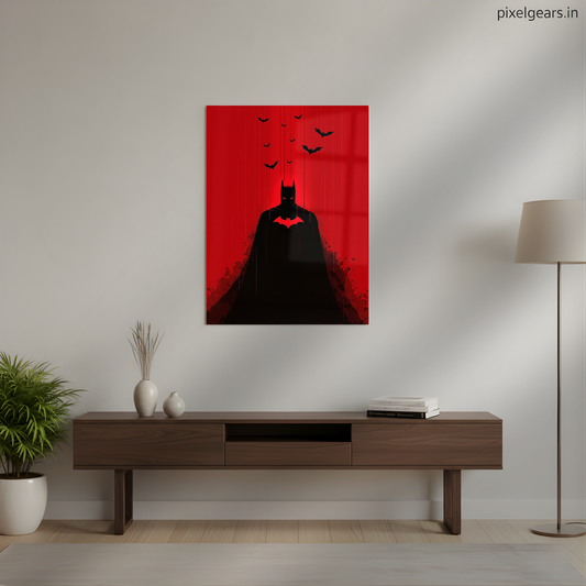 Batman Aesthetic Metal Poster | Aesthetic Pop Art Wall Decor & Painting