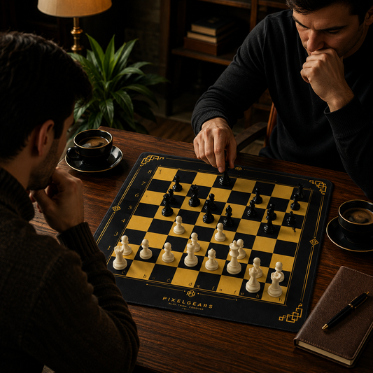 Golden Monarch Neoprene Chess Board – Tournament Chess Mat | Roll Up Chess Board