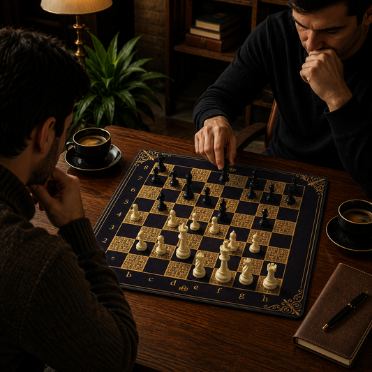 Royal Baroque Premium Neoprene Chess Board – Tournament Chess Mat | Roll Up Chess Board