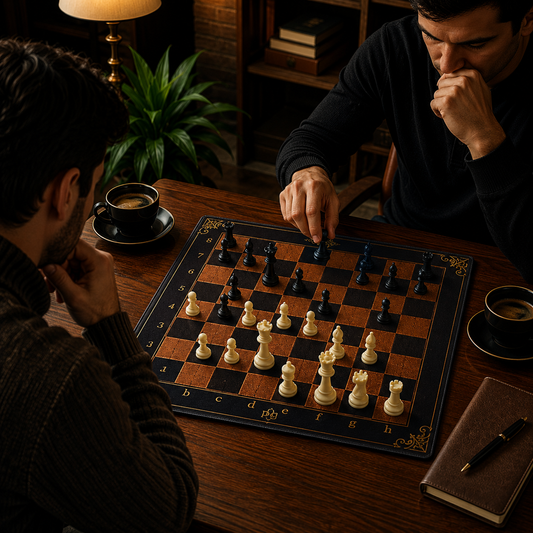 Heritage Walnut Neoprene Chess Board – Tournament Chess Mat | Roll Up Chess Board