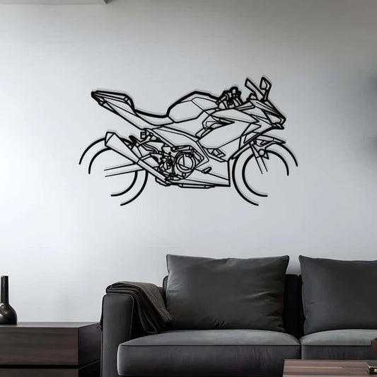 2020 Kawasaki Ninja 400 Metal Bike Silhouettes | Wall Decor | Gift For Men - Pixelgears