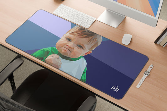 Success Kid Low Poly Art Style - XXL and XXXXL Mouse Pad - PixelGears