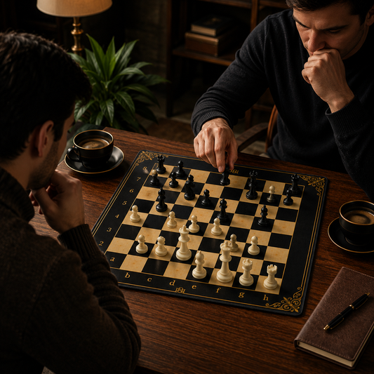 Imperial Noir Premium Neoprene Chess Board – Tournament Chess Mat | Roll Up Chess Board
