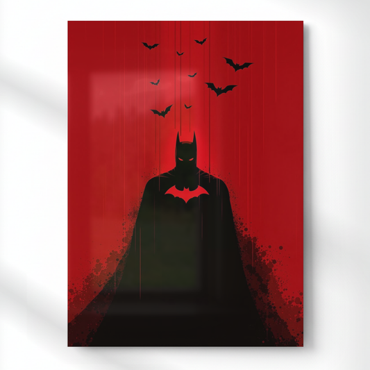 Batman Aesthetic Metal Poster | Aesthetic Pop Art Wall Decor & Painting