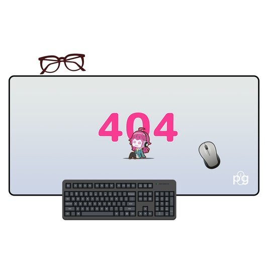 404 Not Found Cute - XXL and XXXXL Mouse Pad - PixelGears