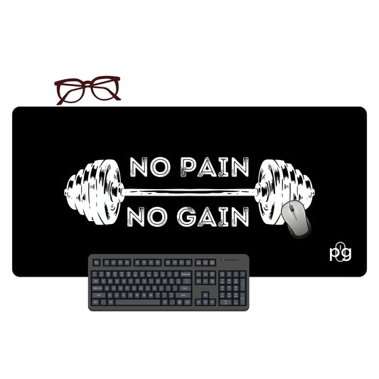 No Pain No Gain Gym Motivation - XXL and XXXXL Mouse Pad - PixelGears