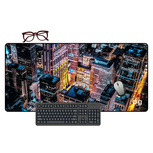 Chicago Skyscraper Night City - XXL and XXXXL Mouse Pad - PixelGears