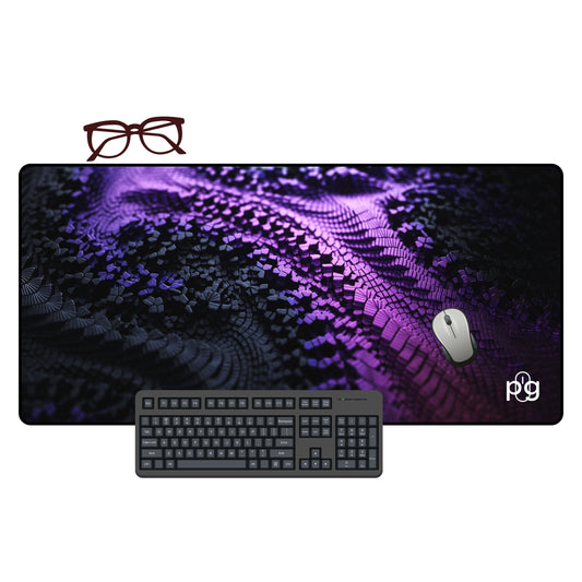 Black Purple Macro XXL and XXXXL Mouse Pad - PixelGears