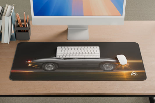 Jaguar E-Type Vintage Sports Car XXL and XXXXL Mouse Pad - PixelGears