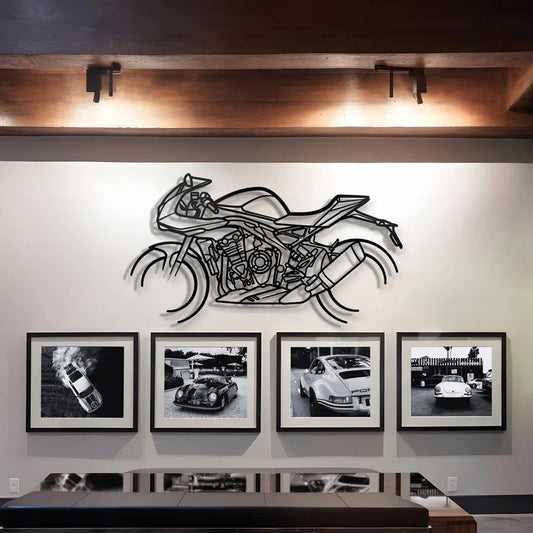 2020 Triumph Speed Triple 1200 RR Metal Bike Silhouettes | Wall Decor | Gift For Men - Pixelgears