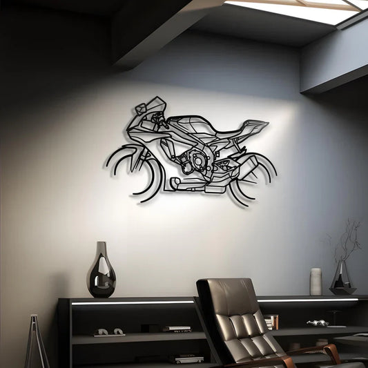 2018 Yamaha YZF-R1 Metal Bike Silhouettes | Wall Decor | Gift For Men - Pixelgears